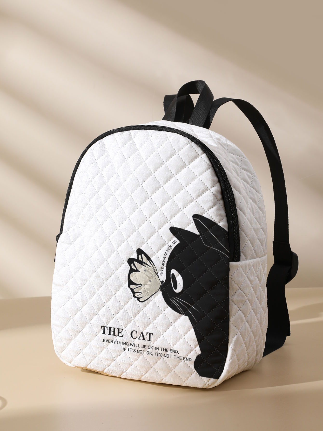 Zwarte kattenvlinderprint gewa - Mini Backpack Purse recensie en prijs